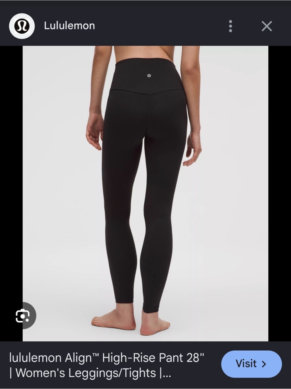 Lululemon Align High-Rise multi luxe Leggings - Black 25’ size 12